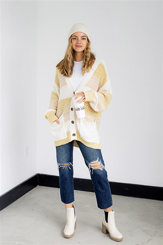 Colorado Striped Cardigan