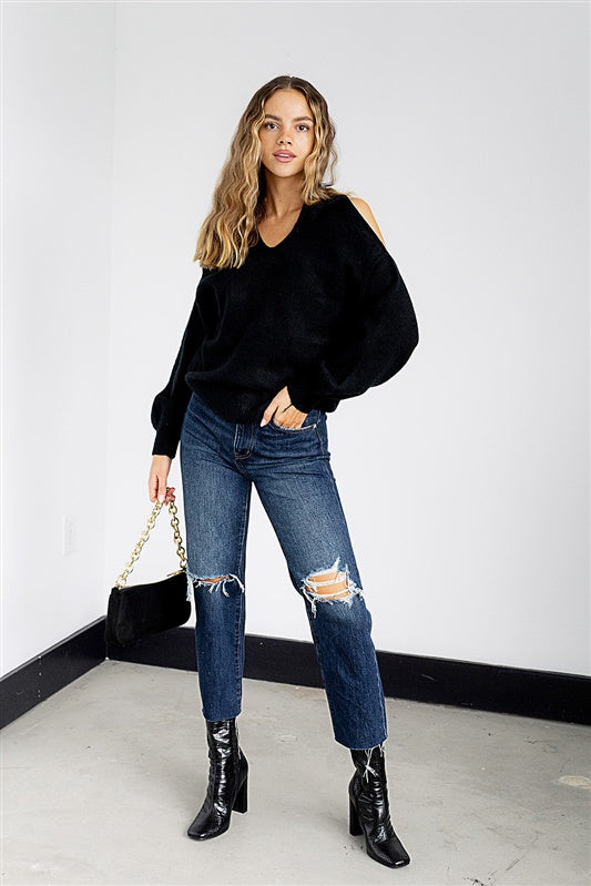 Aria Criss Cross Detail Sweater
