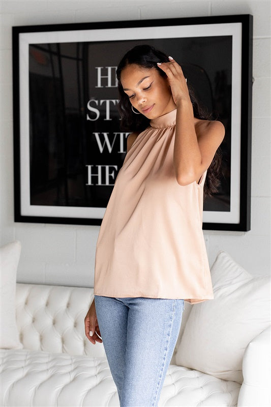 Kiper Sleeveless Halter Blouse