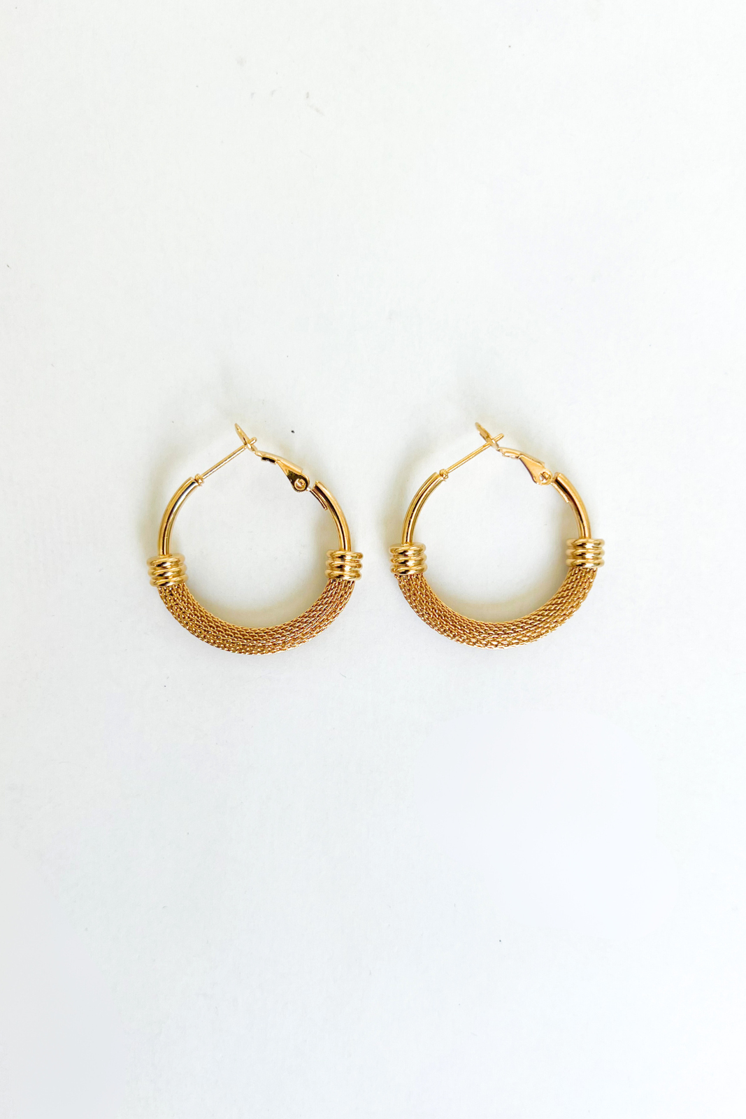 SALE - Harley Mesh Chain Hoop Earrings