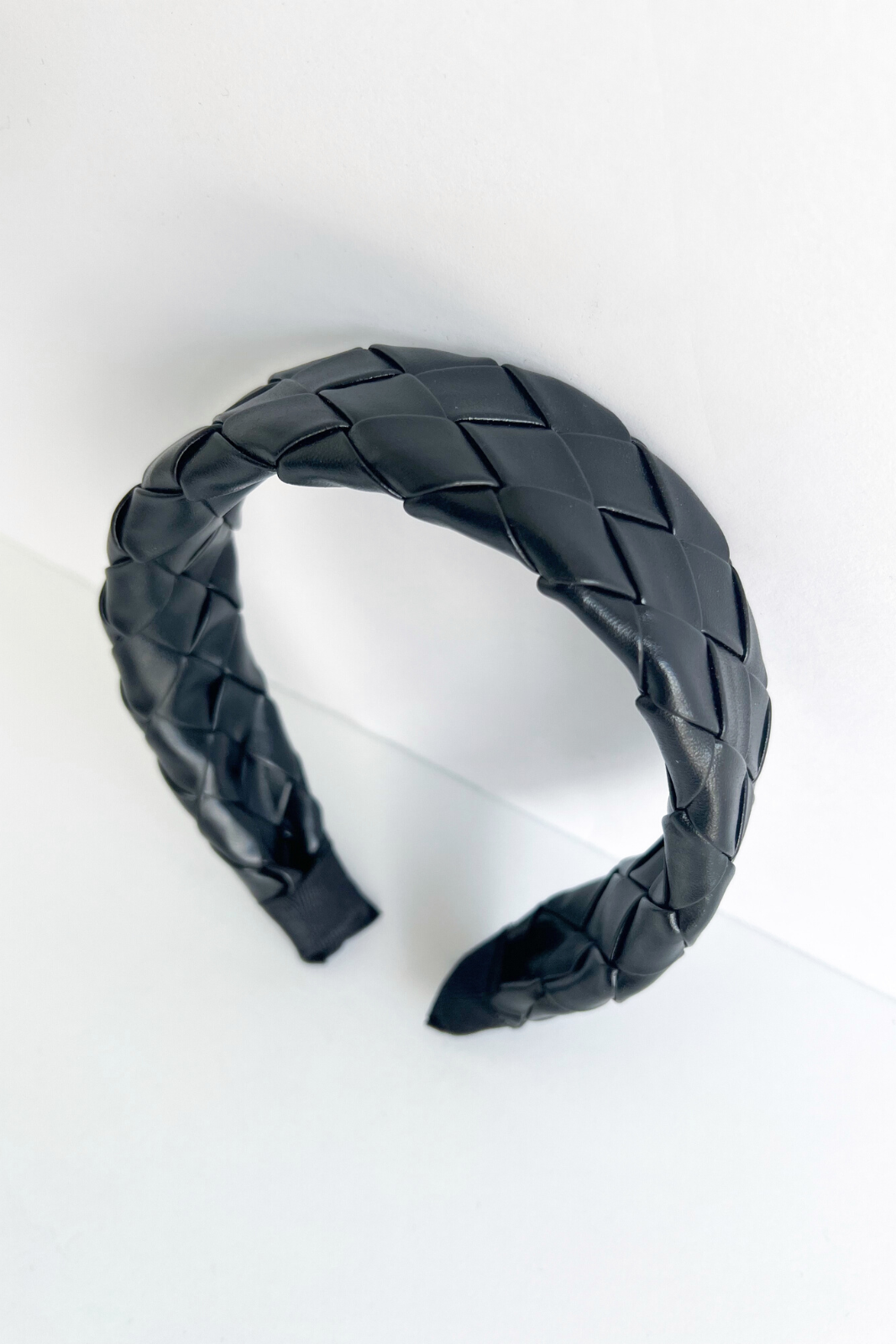 SALE - Annalia Woven Faux Leather Headband