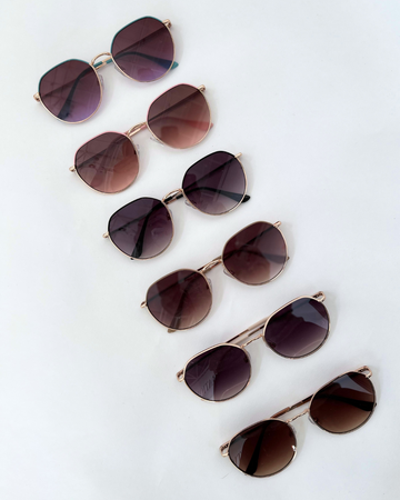 Tina Round Aviator Sunglasses