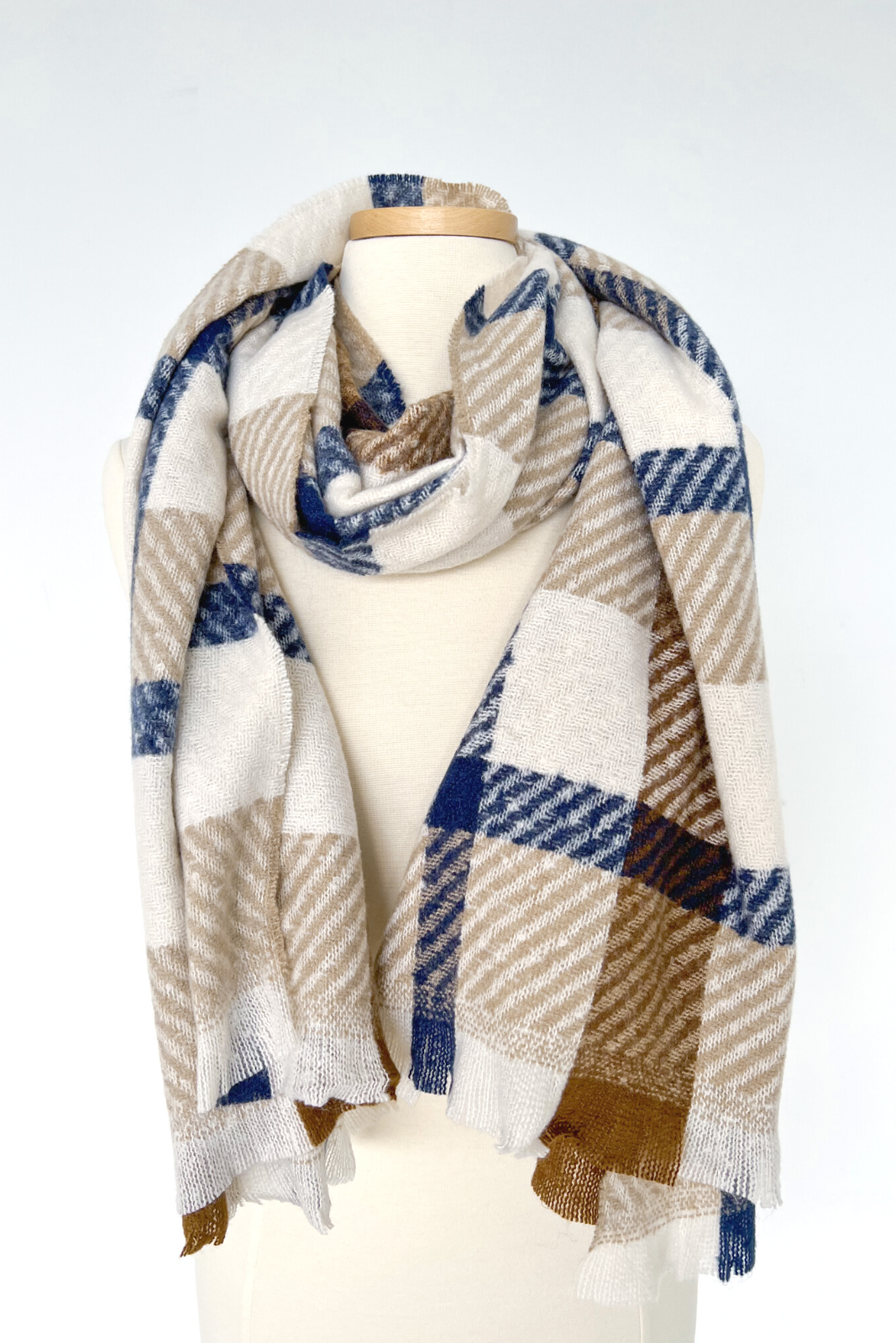Langsten Plaid Scarf