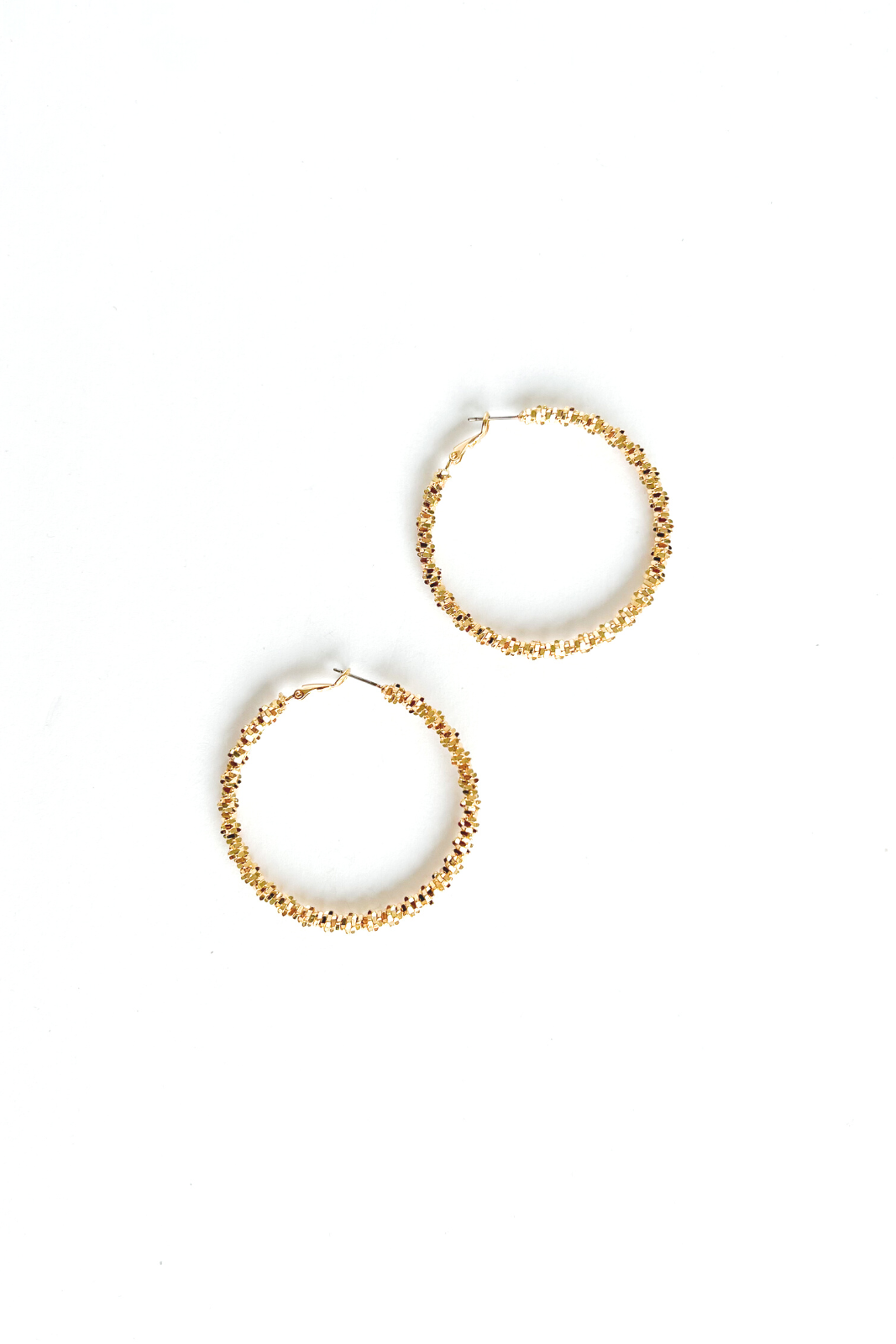 Mila Beaded Hoop Earrings