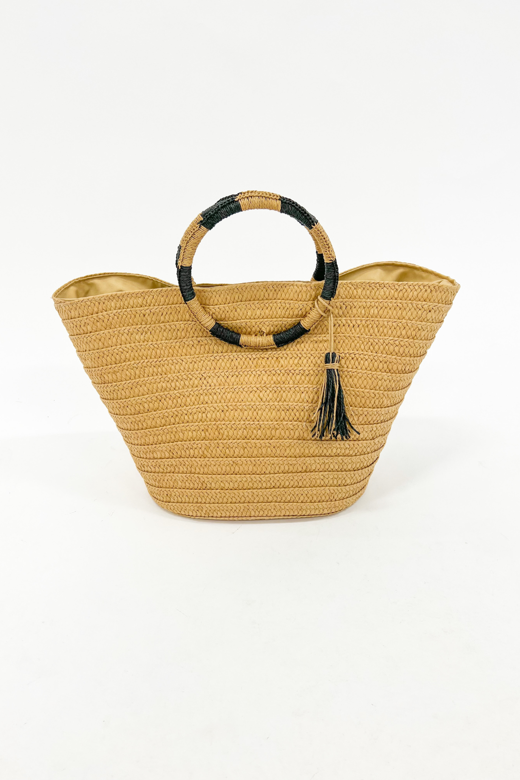 SALE - Audrey Striped Handle Tote