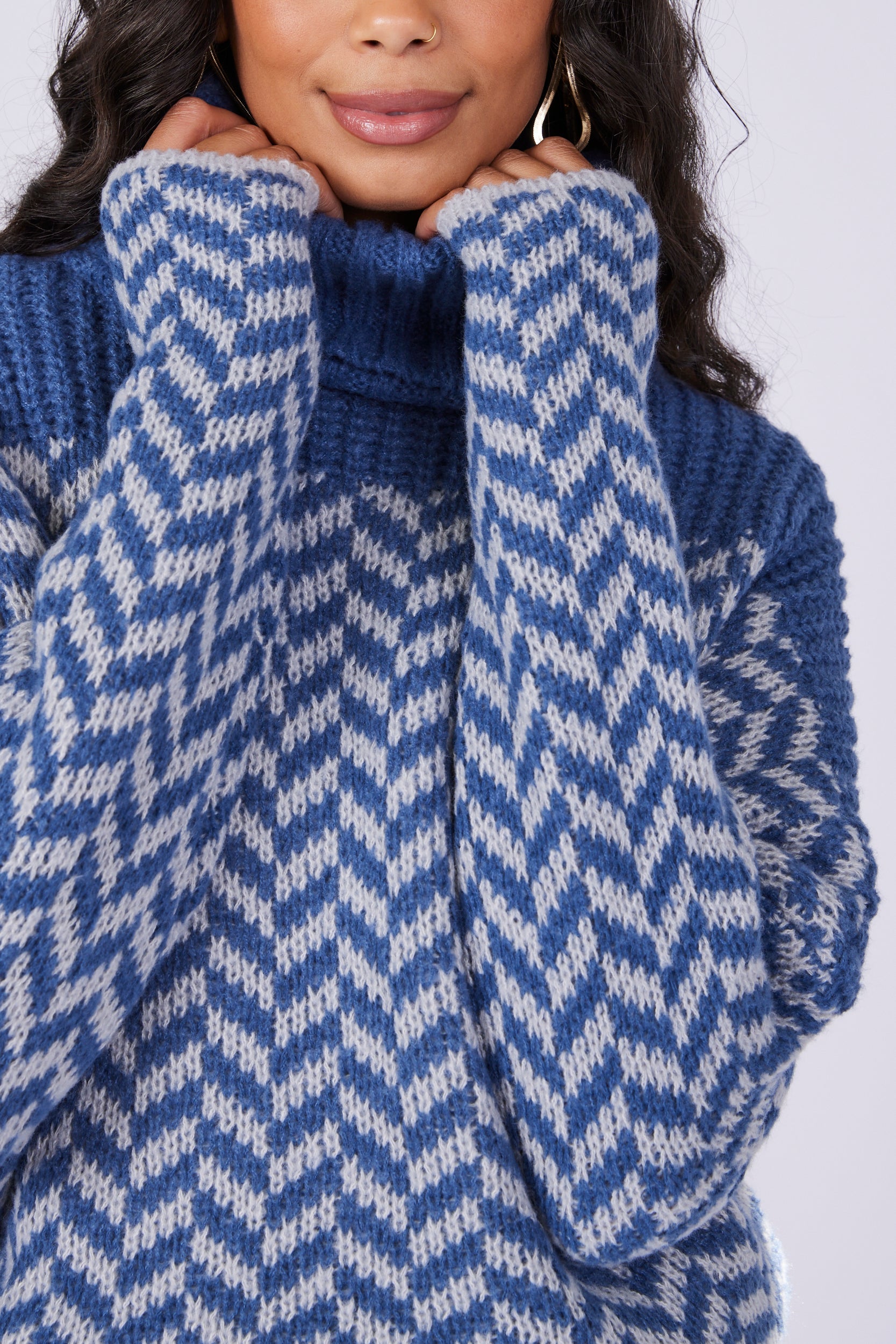 SALE - Sally Chevron Pattern Sweater