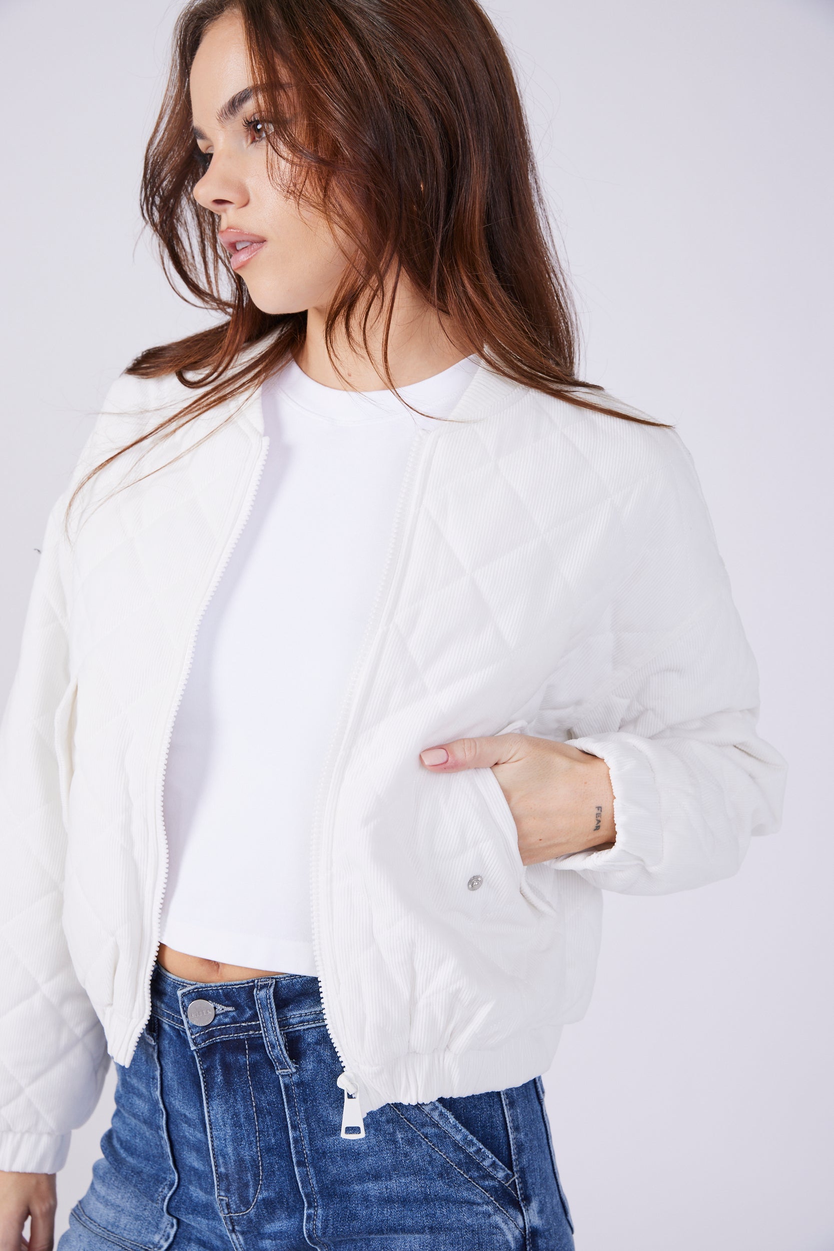 SALE - Parker Quilted Zip Up Jacket