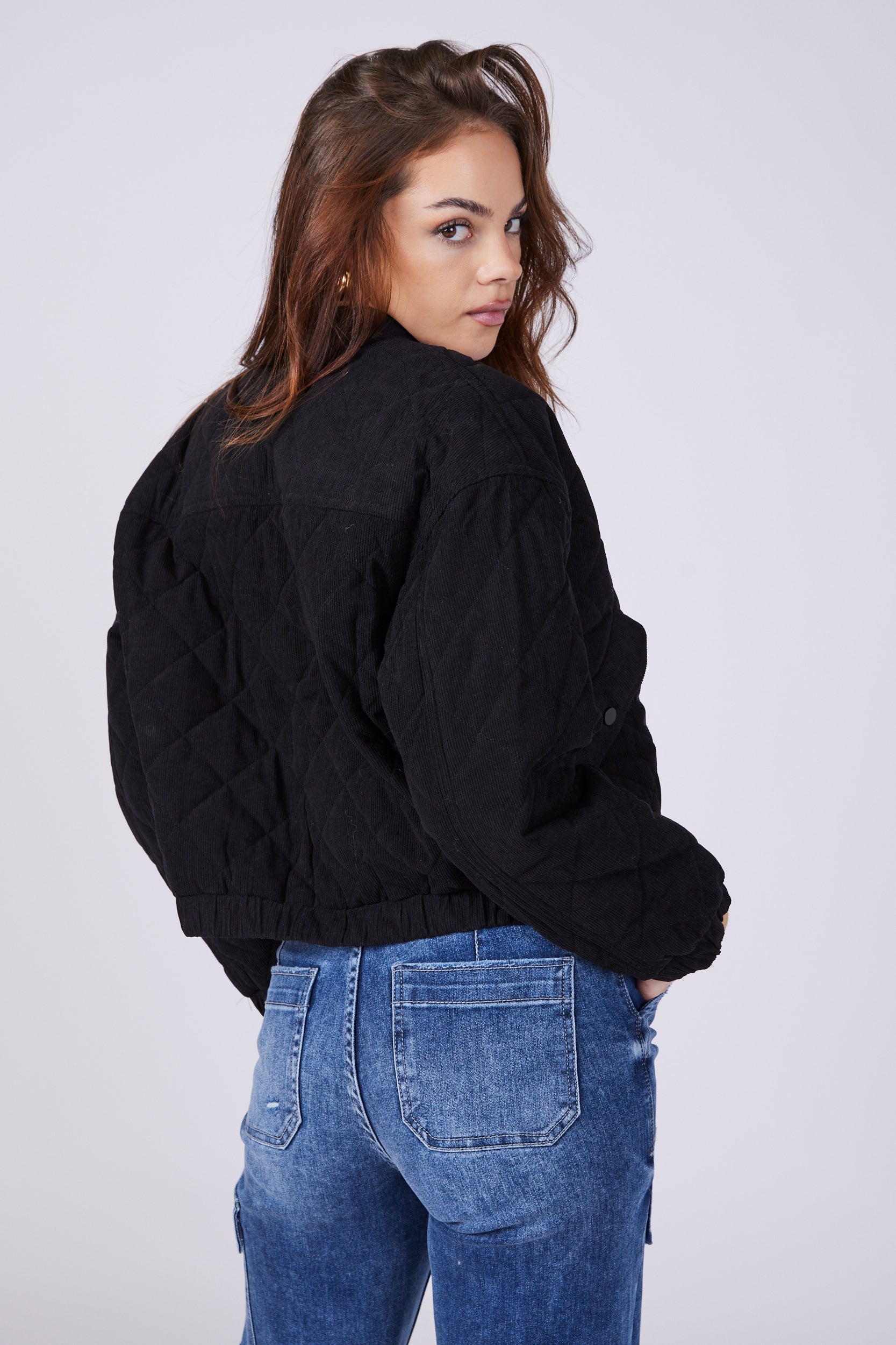 SALE - Parker Quilted Zip Up Jacket