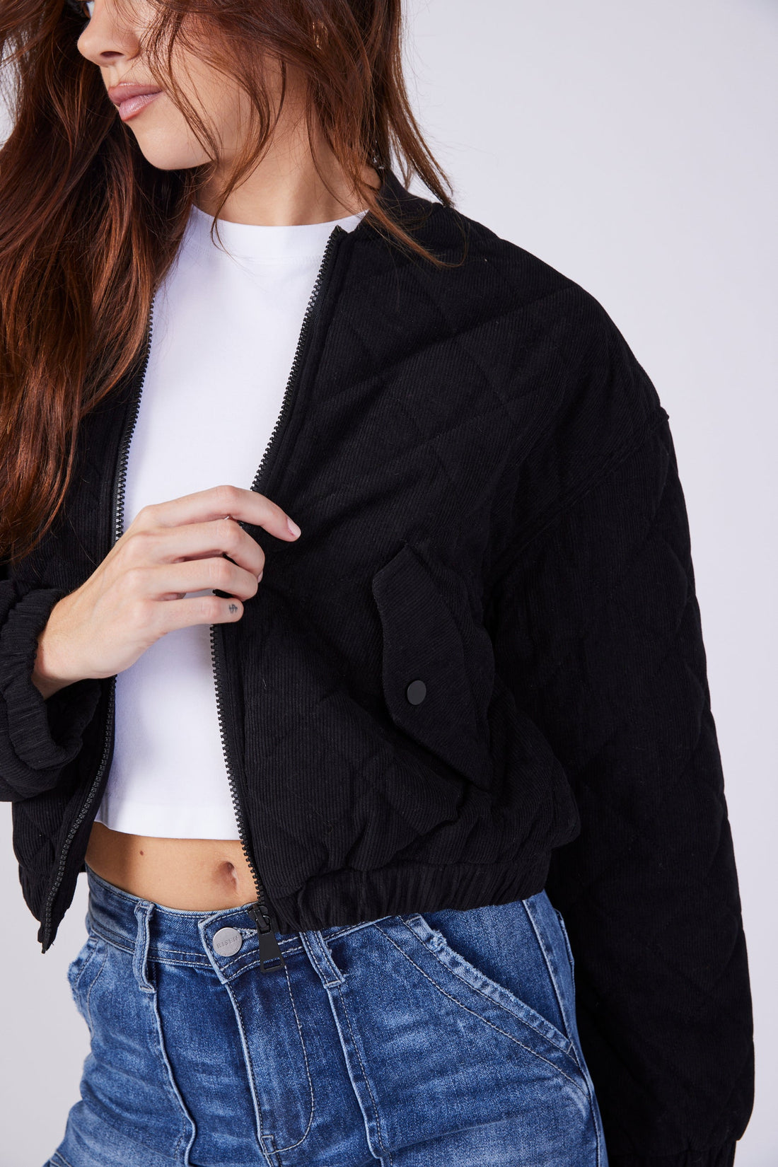 SALE - Parker Quilted Zip Up Jacket