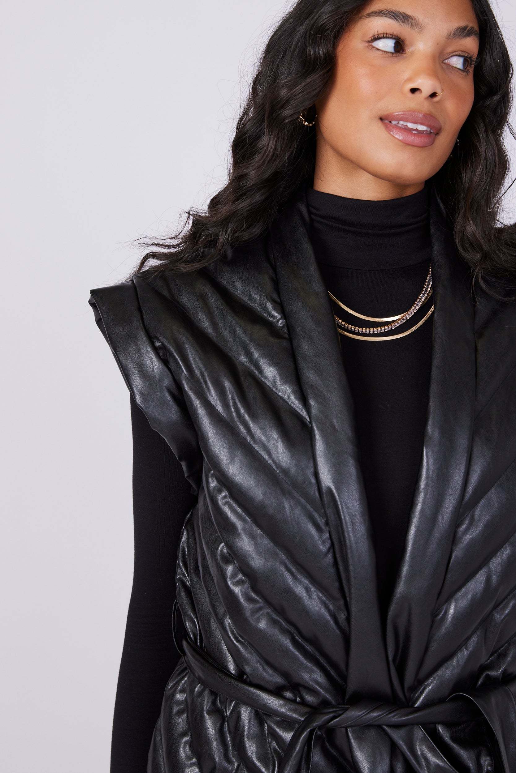 SALE - Sadie Vegan Leather Vest