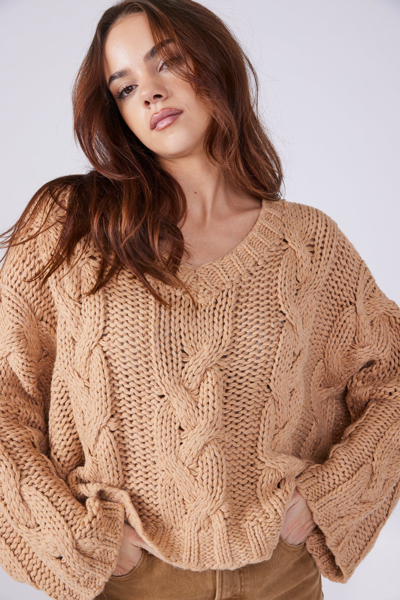 SALE - Hope Oversized Cable Knit Sweater