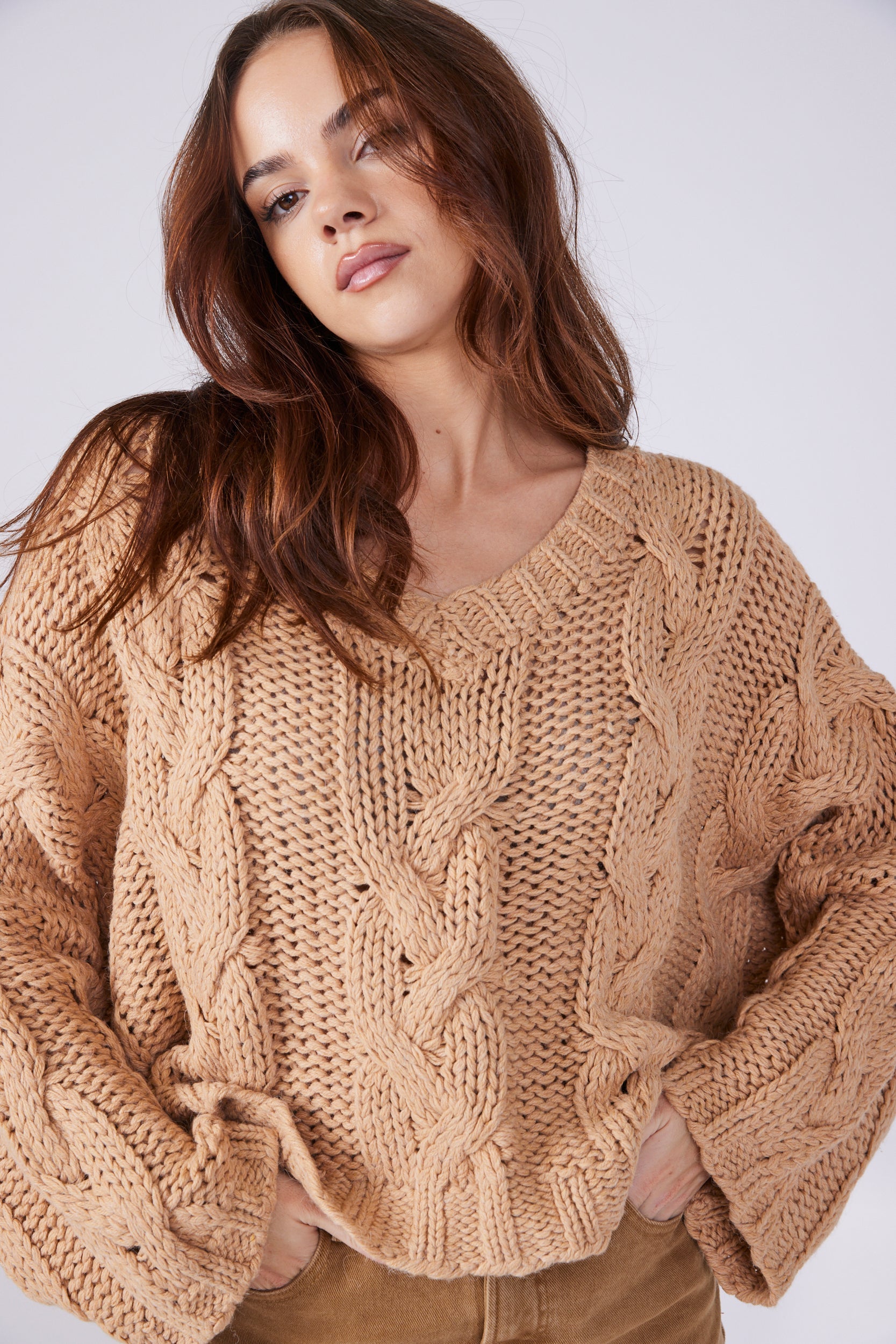 SALE - Hope Oversized Cable Knit Sweater