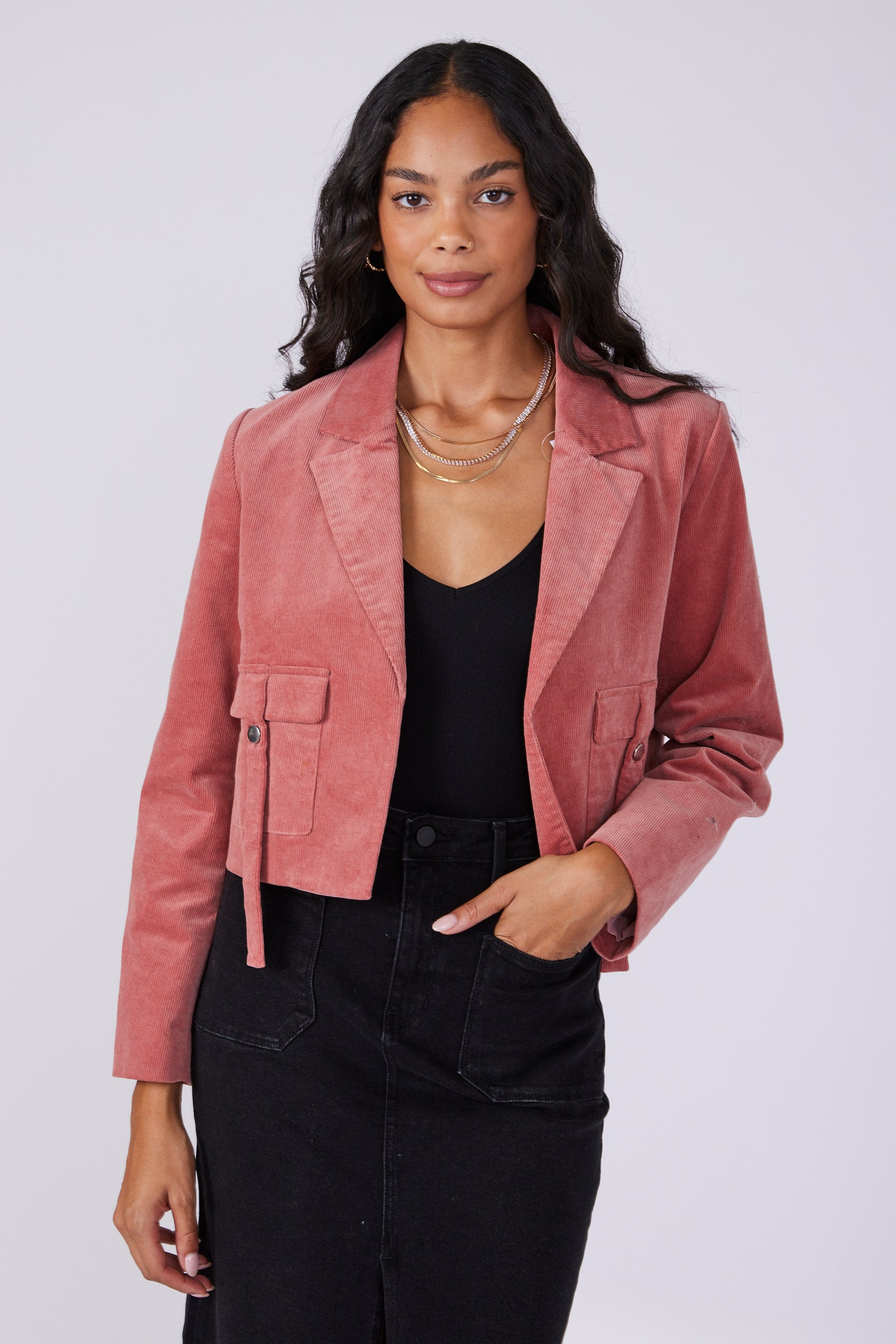 SALE - Mya Cropped Corduroy Jacket