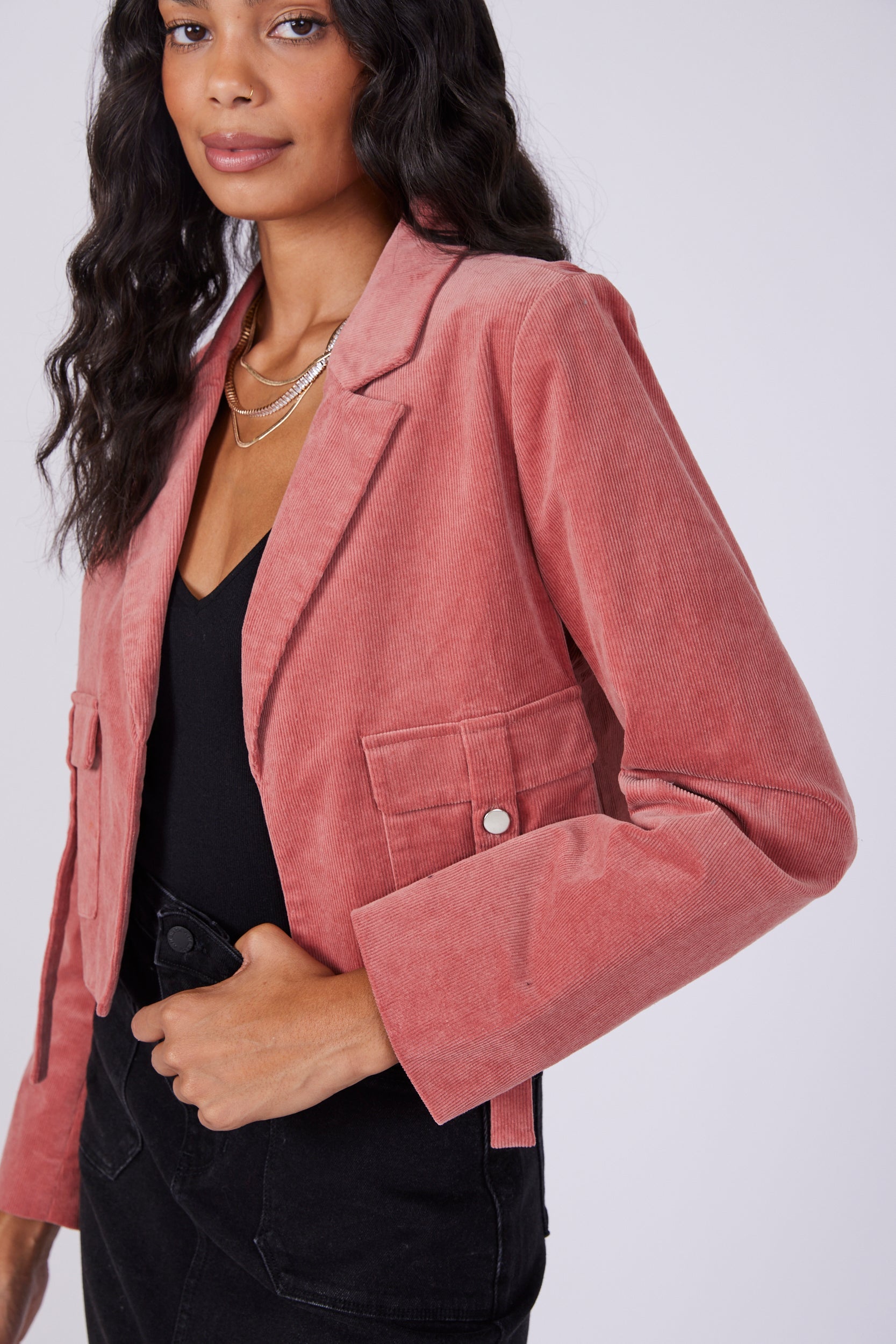 SALE - Mya Cropped Corduroy Jacket