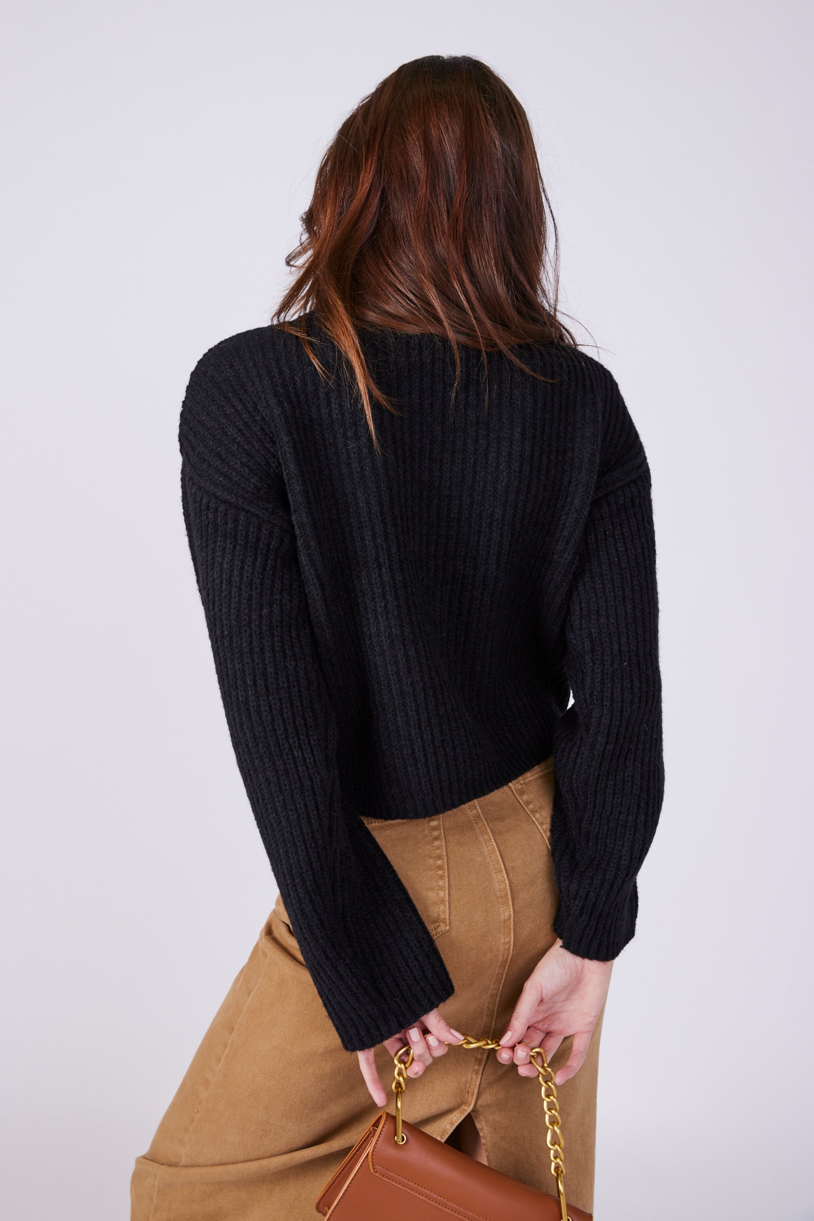 SALE - Sylvie Cropped Turtleneck Sweater