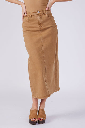 SALE - Kallie Colored Denim Skirt