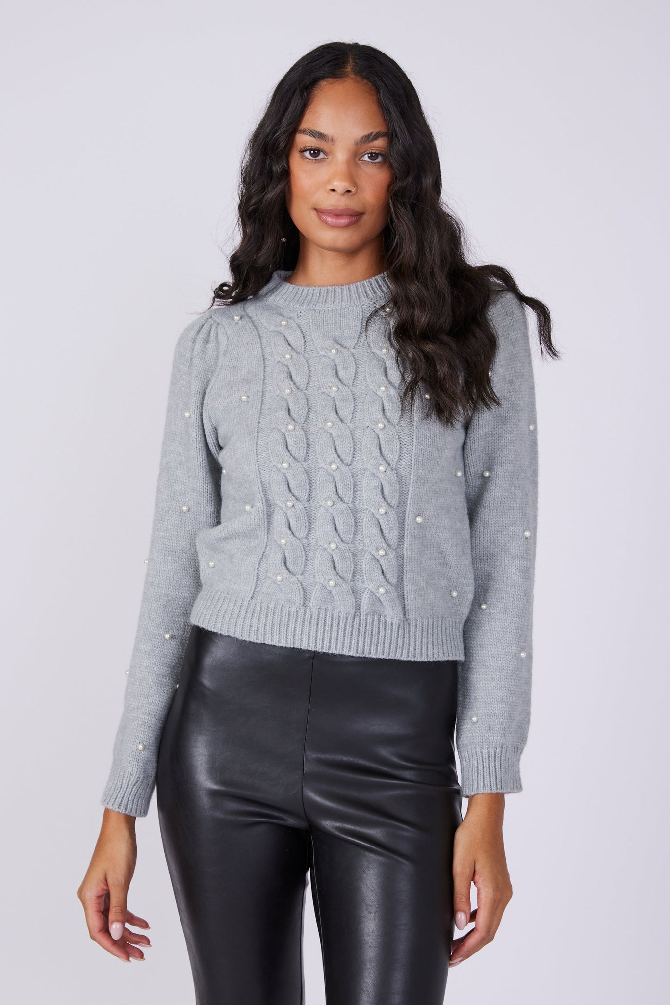 SALE - Lois Pearl Detail Sweater