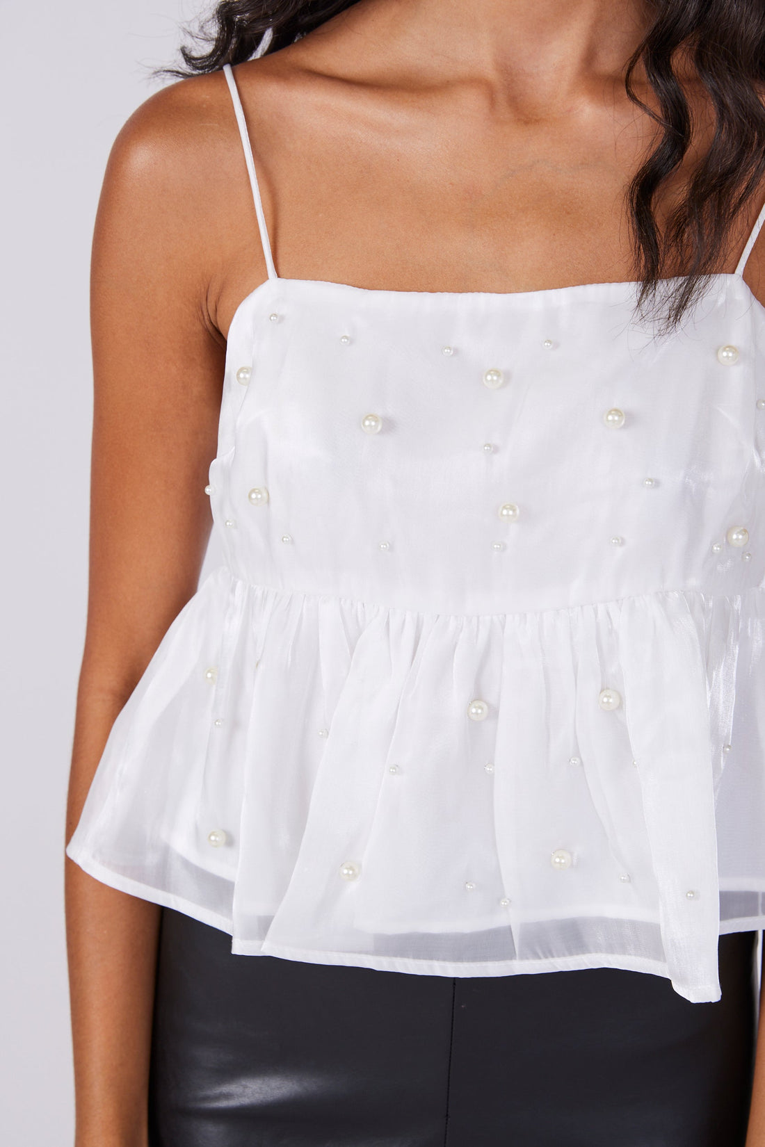 SALE - Lois Pearl Detail Top