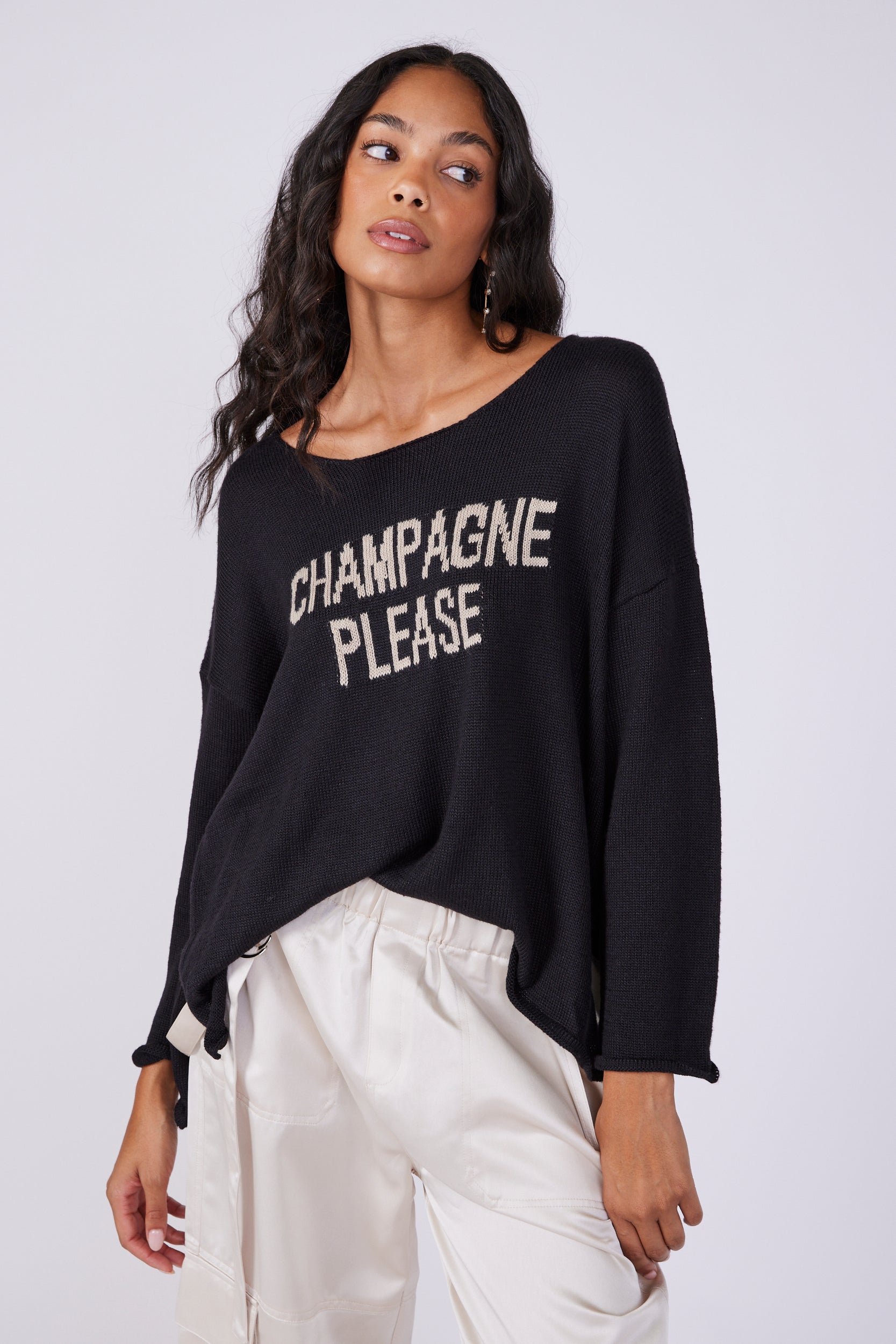 Tanya Champagne Sweater