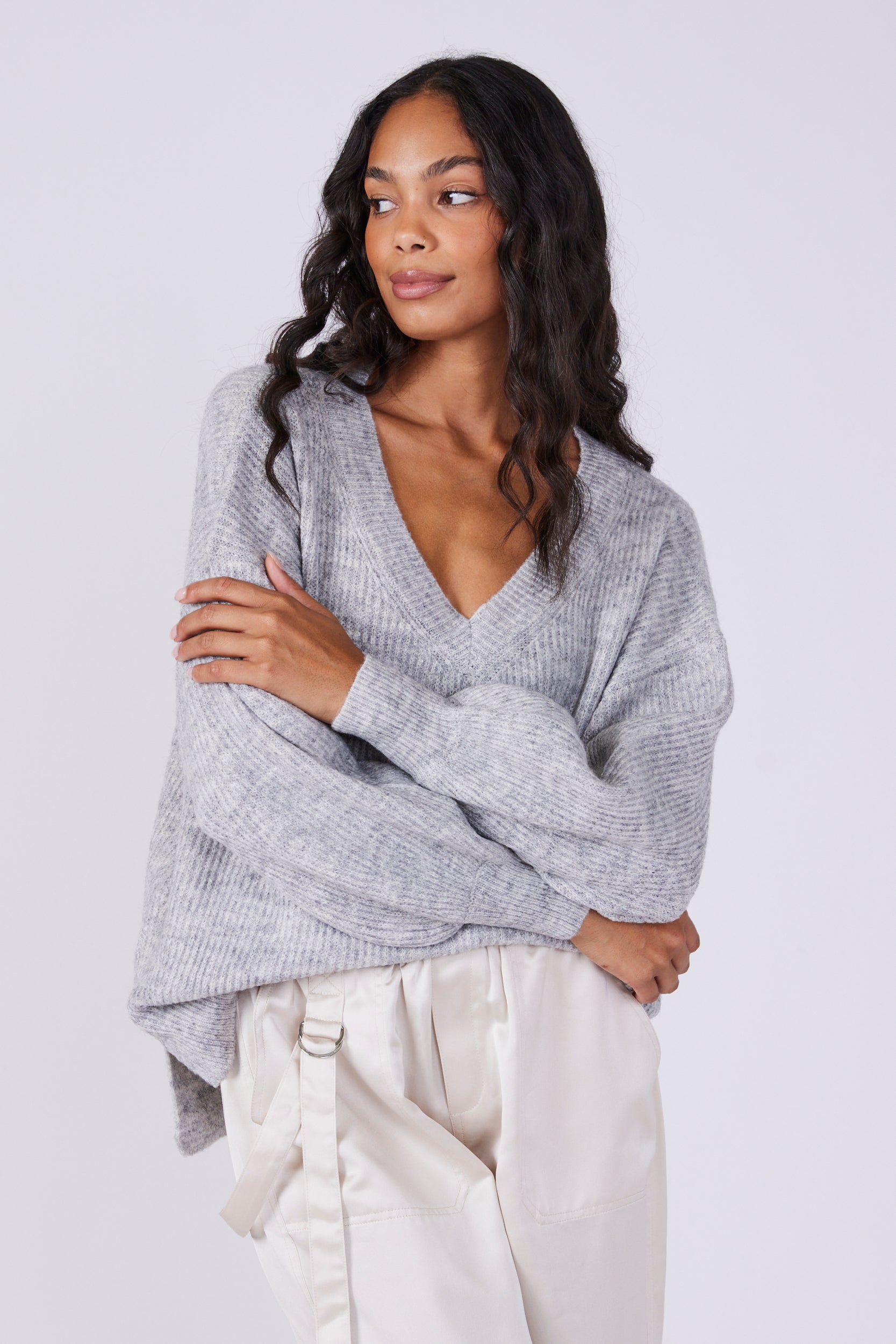 SALE - Lyra V Neck Sweater