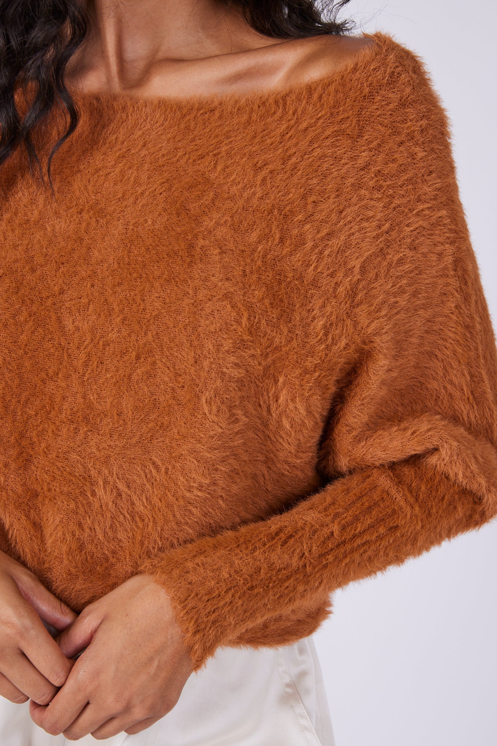 SALE - Camila Fuzzy Dolman Sleeve Sweater