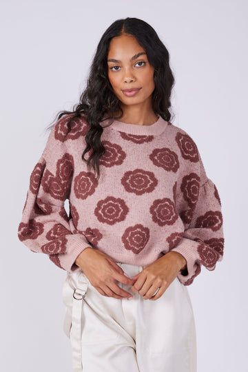SALE - Graci Floral Detail Sweater