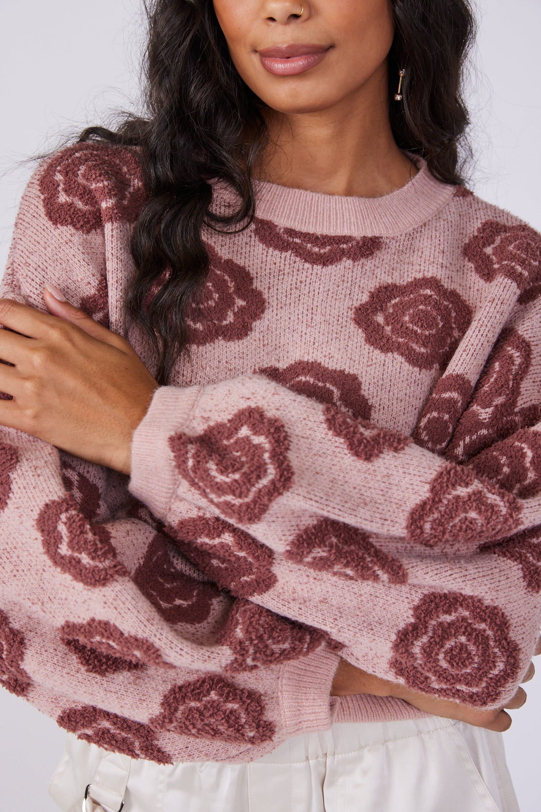 SALE - Graci Floral Detail Sweater