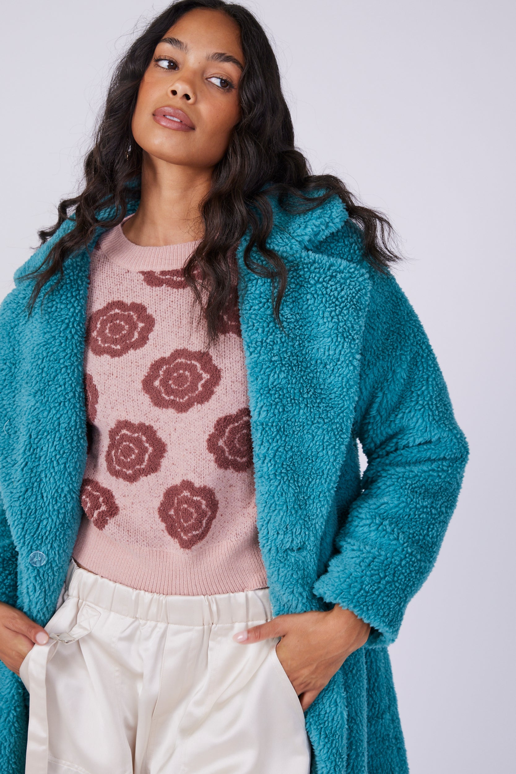 SALE - Amelia Sherpa Coat
