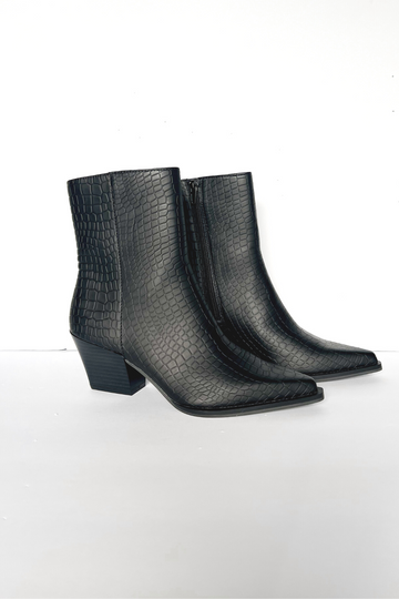 SALE - Miley Snakeskin Boots