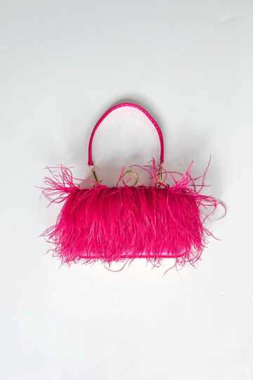 SALE - Ray Feather Clutch