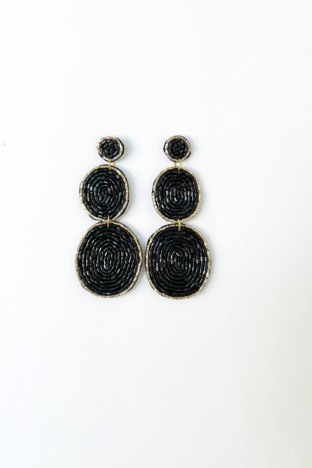SALE - Chelsea Beaded Tiered Earrings