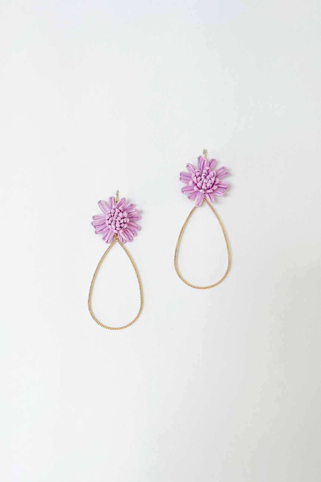 Angel Flower Teardrop Earring
