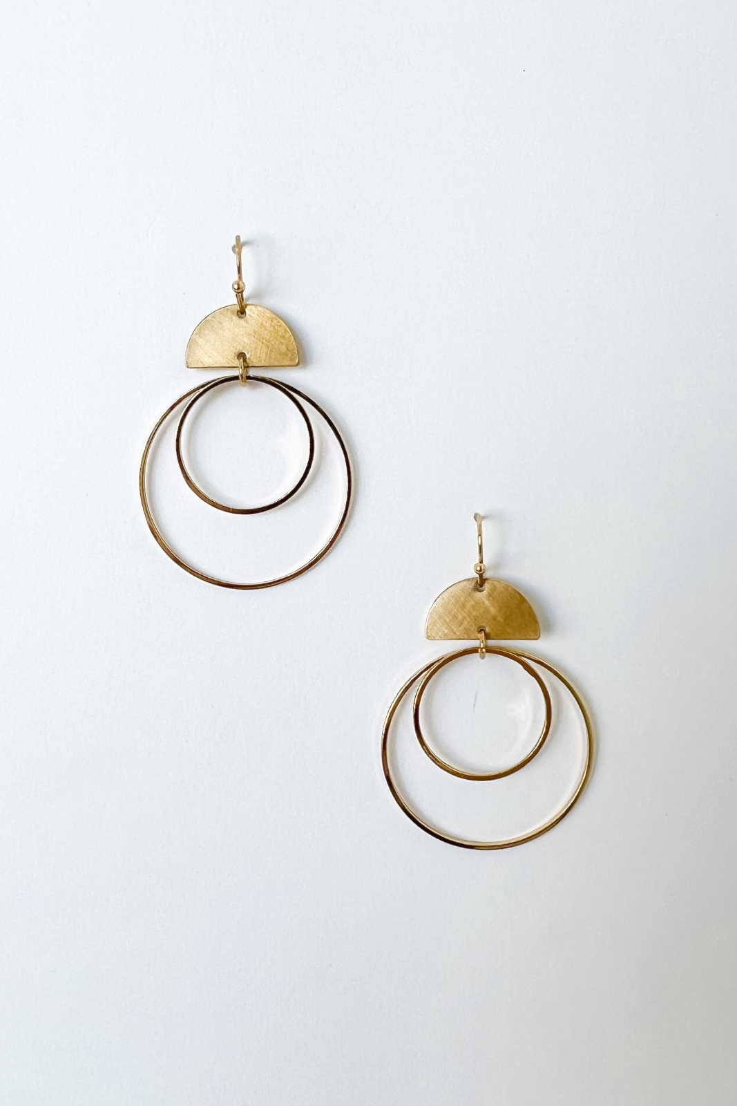 SALE - Carter Dangle Double Hoop Earrings