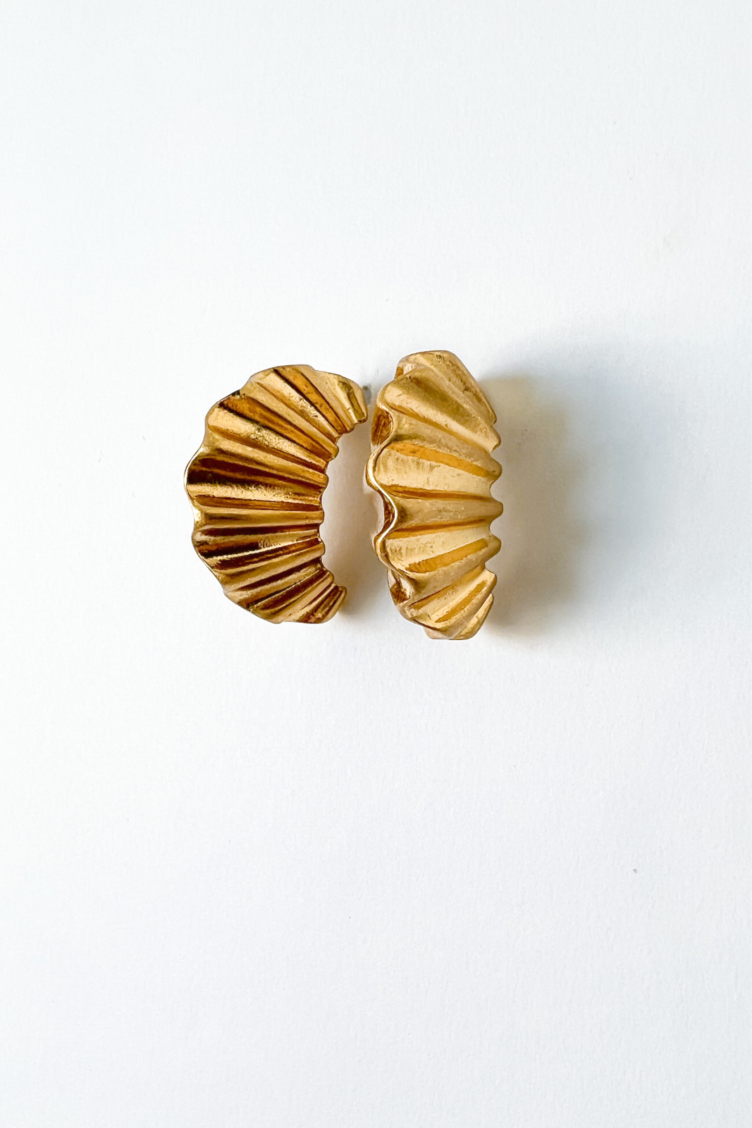 SALE - Esmeralda Wavy Textured Earrings