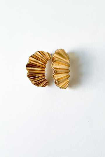 SALE - Esmeralda Wavy Textured Earrings