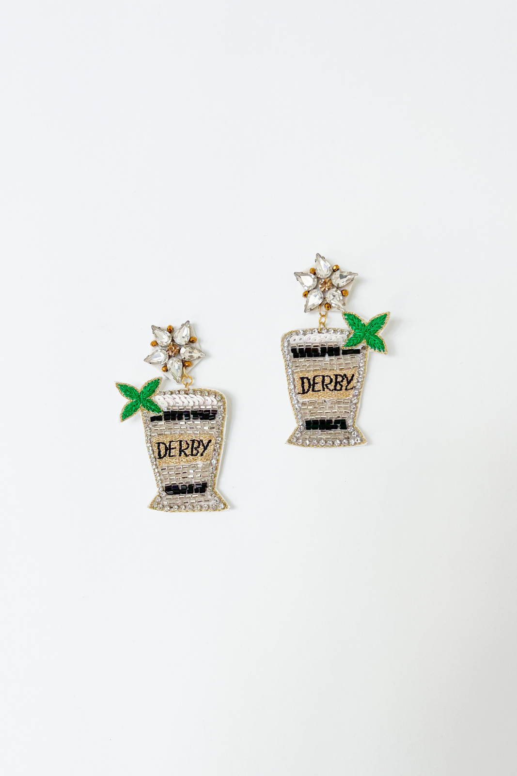 SALE - Derby Mint Julep Earring