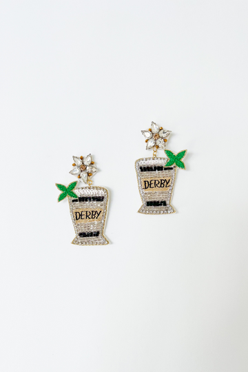 SALE - Derby Mint Julep Earring