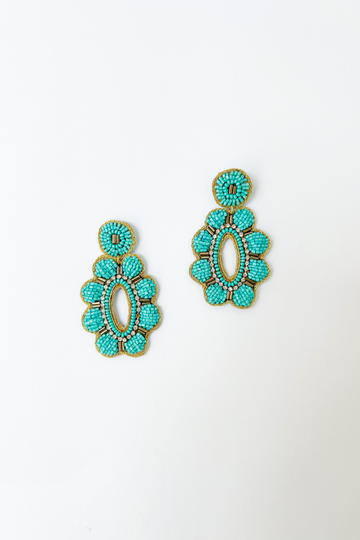 Autumn Crystal Beaded Earring