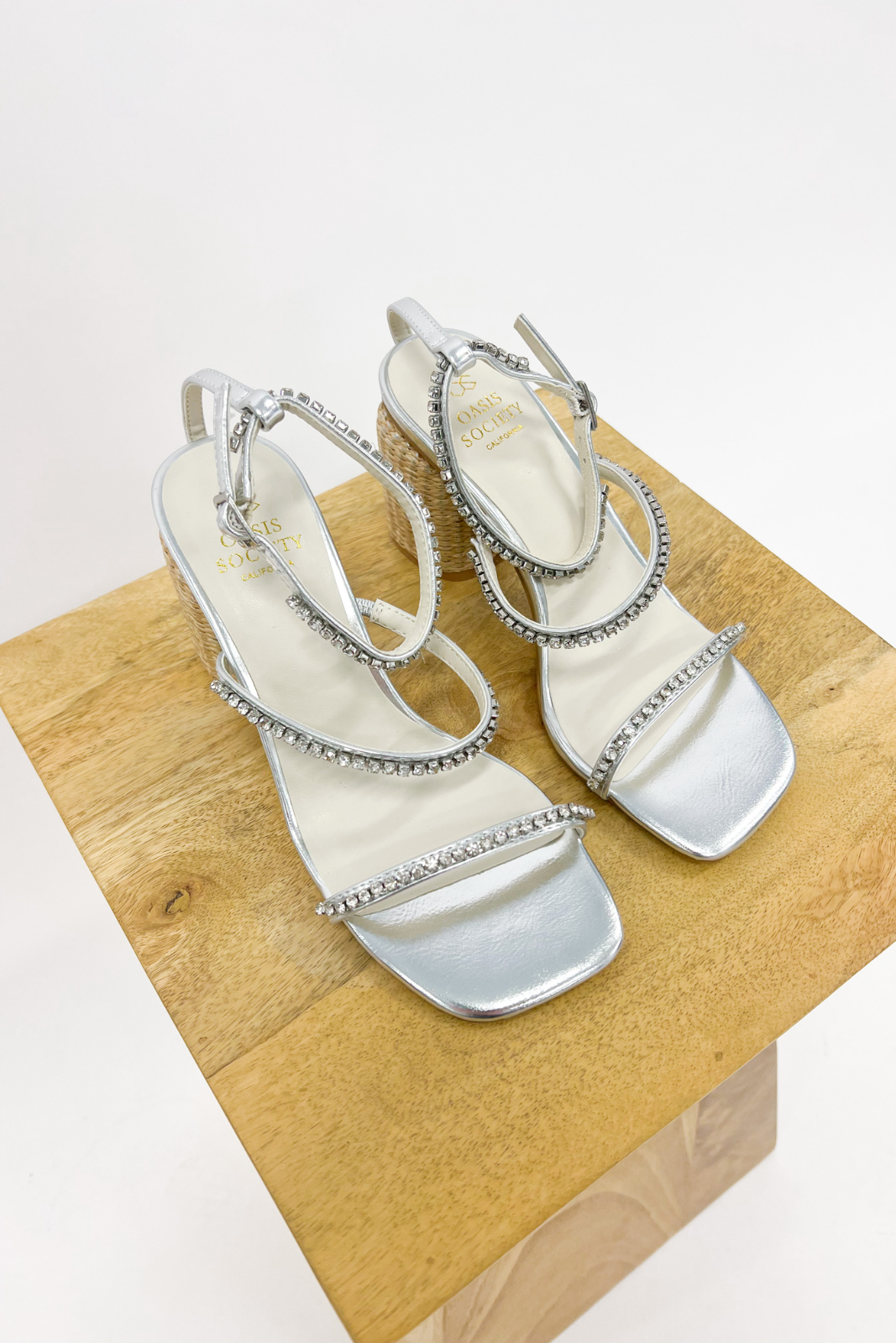 SALE - Destiny Crystal Embellished Strappy Heel
