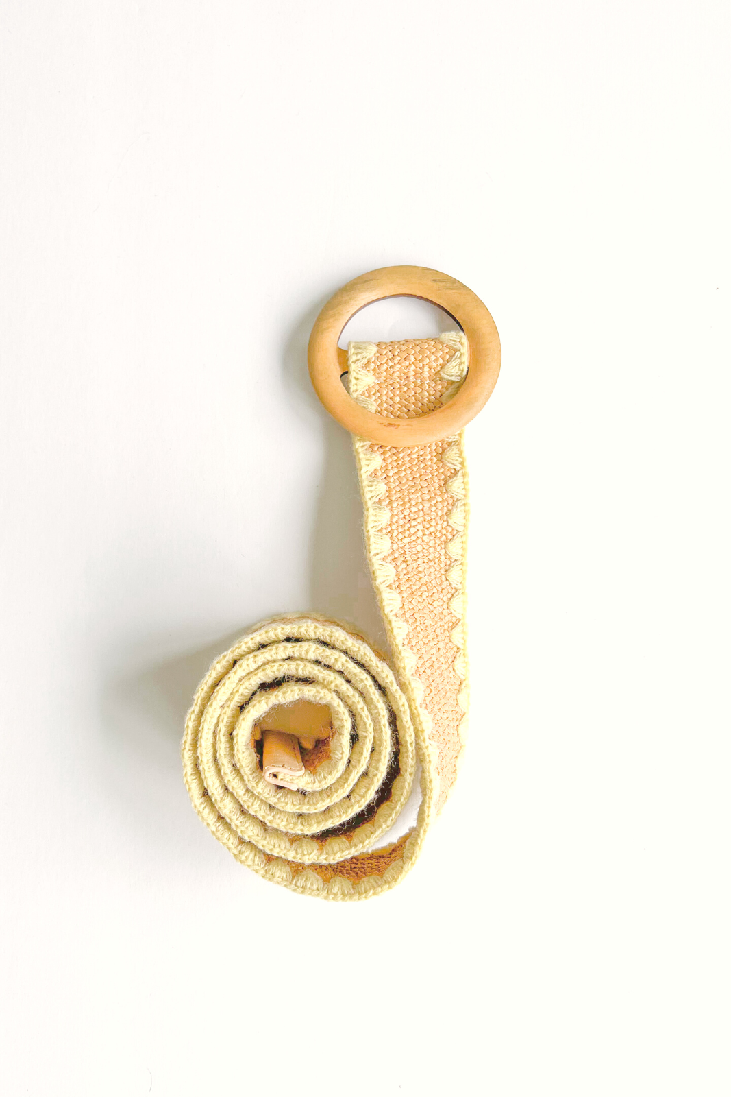 Cassie Embroidered Raffia Belt