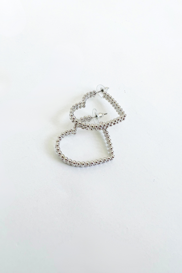 SALE - Clea Heart Hoops