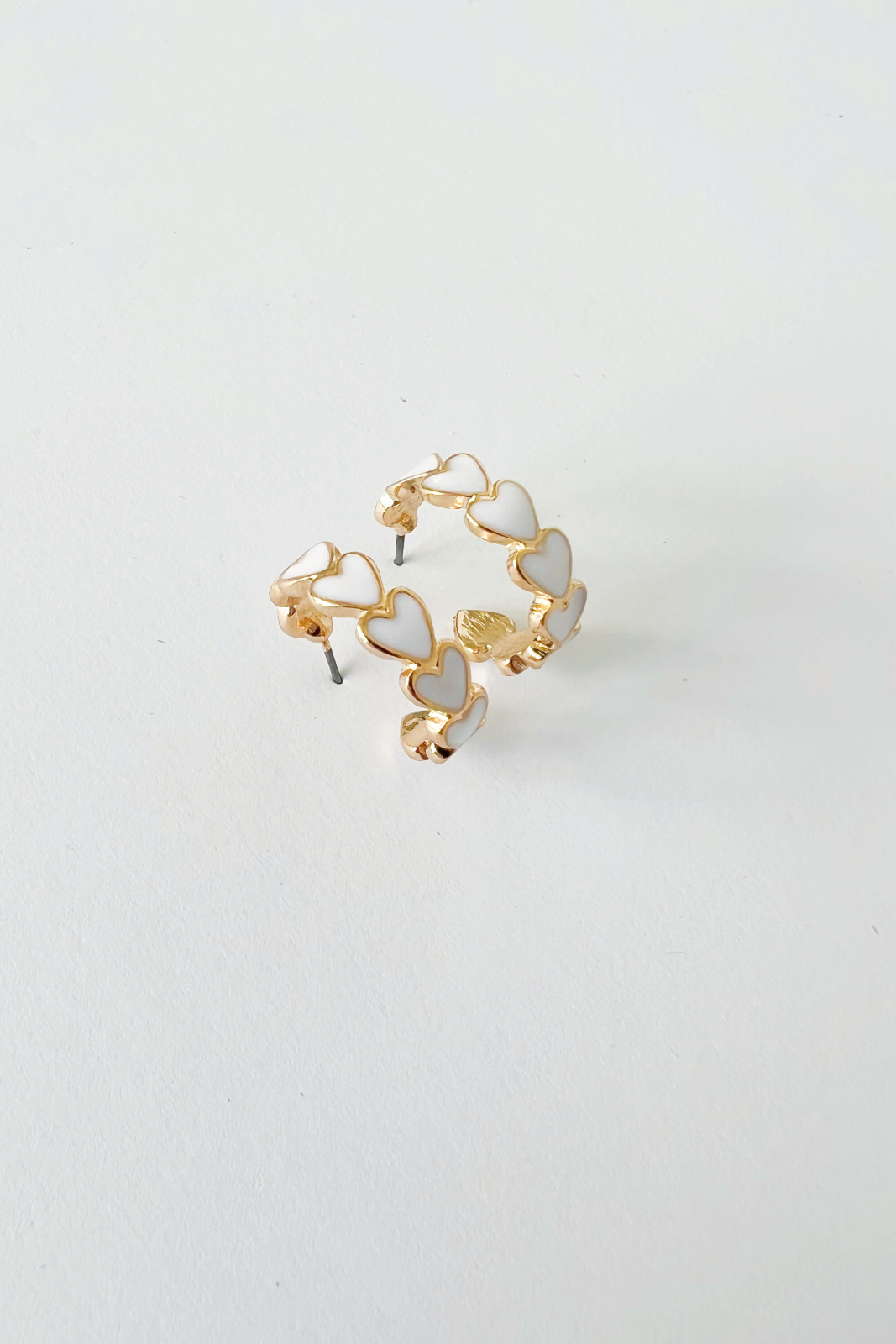 Sunny Heart Huggie Hoop