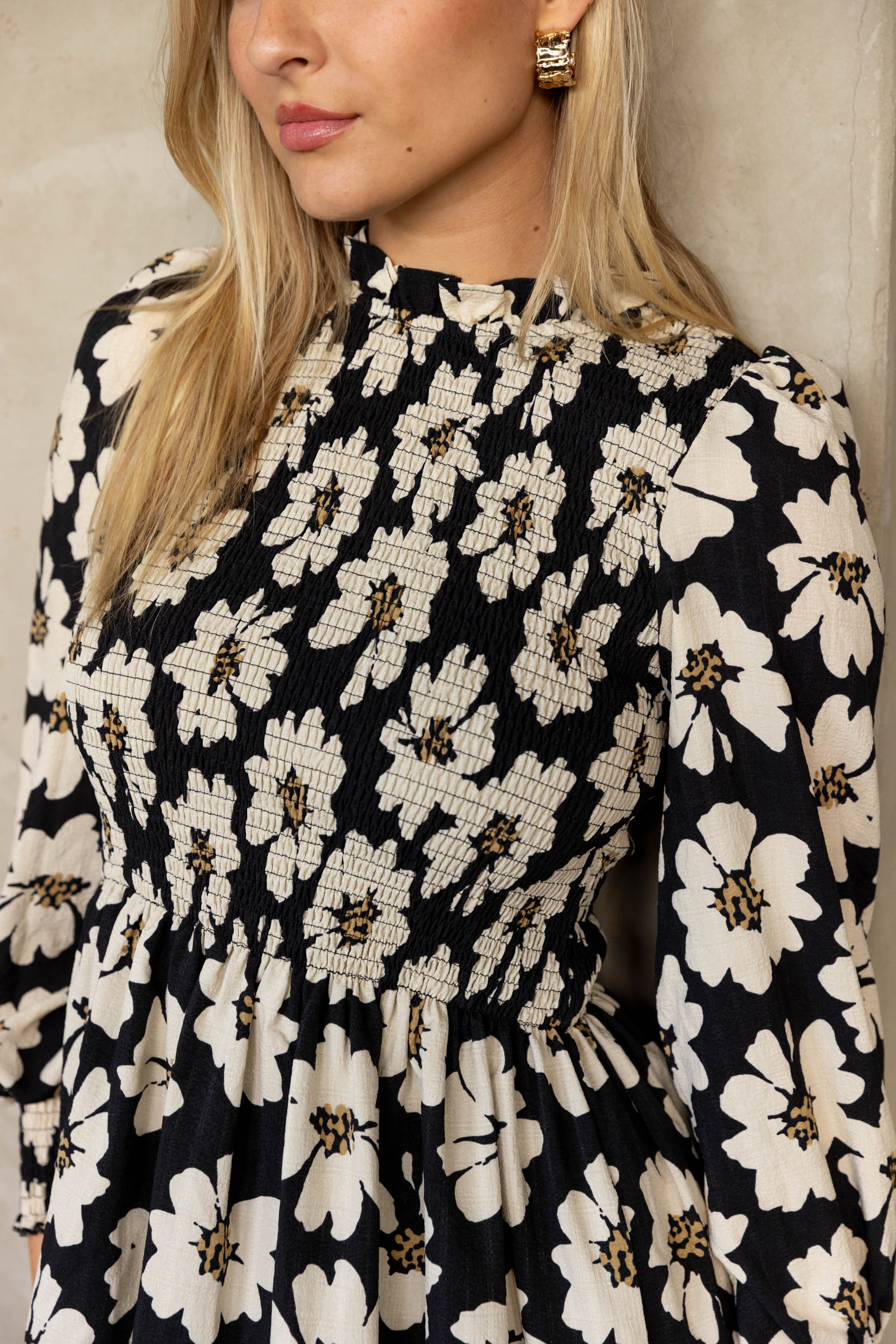 SALE - Lydia Smocked Floral Dress
