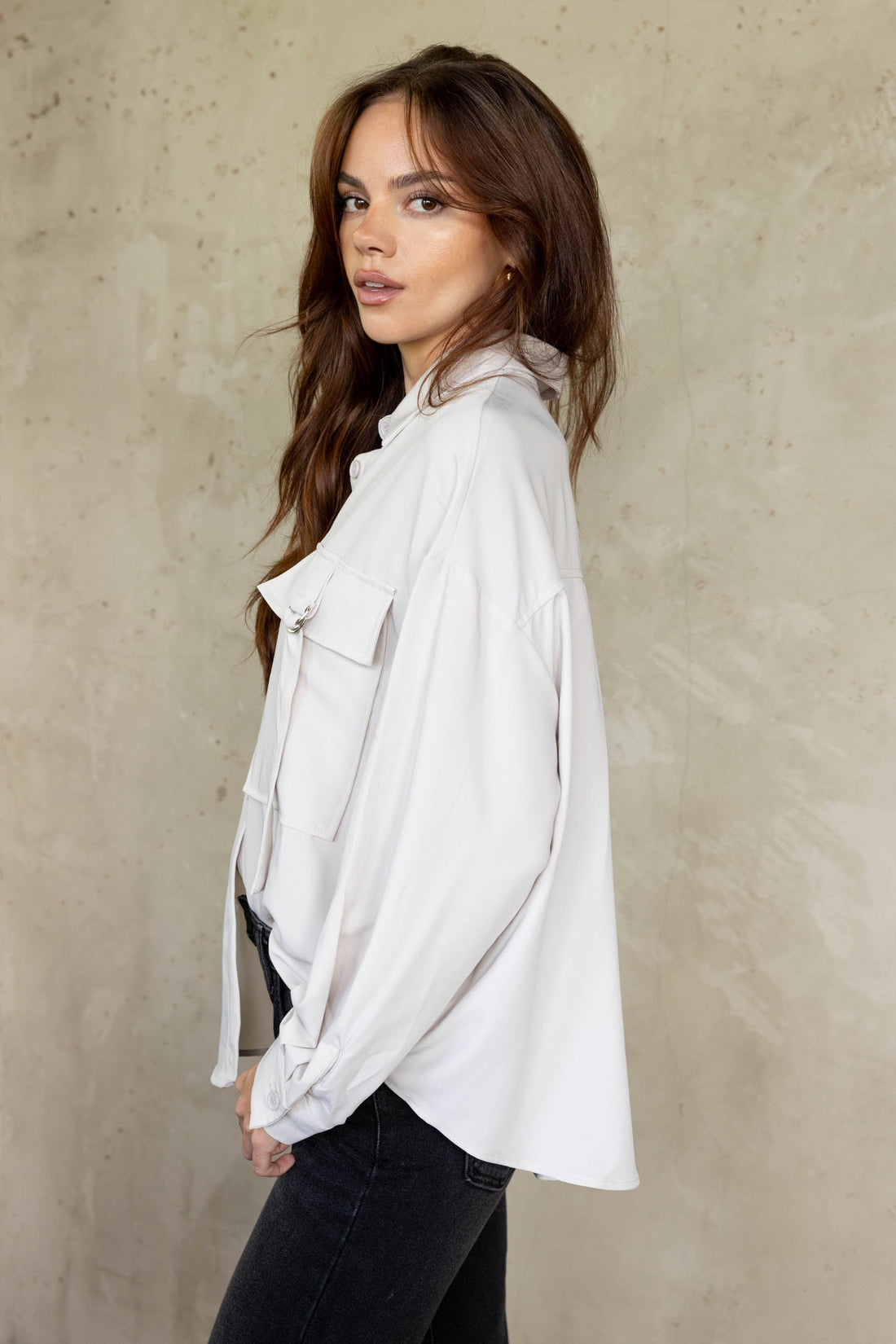 SALE - Alexi Buckle Detail Top