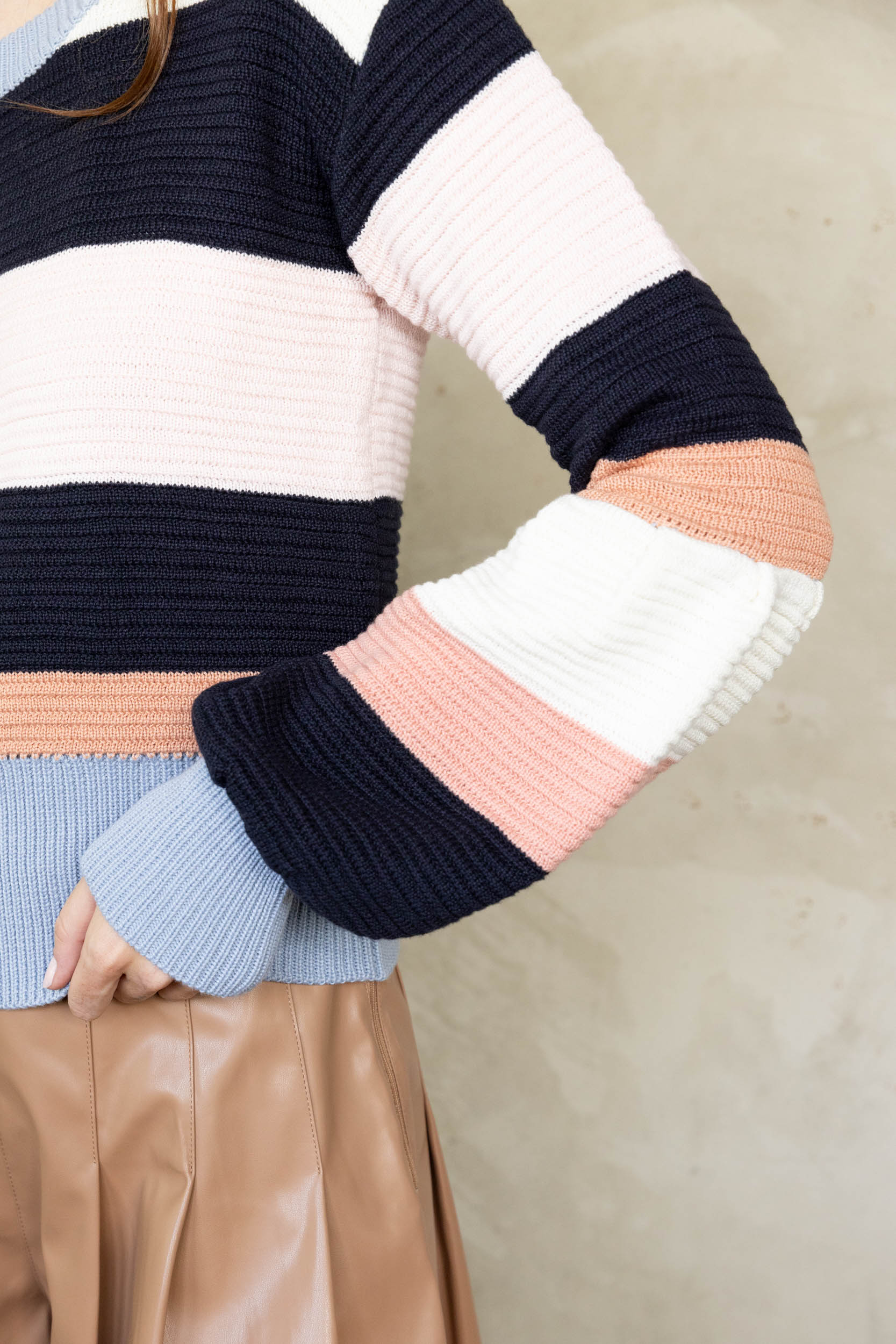 Francie Striped Sweater