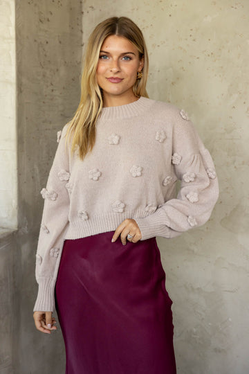 SALE - Rosie Floral Dot Sweater