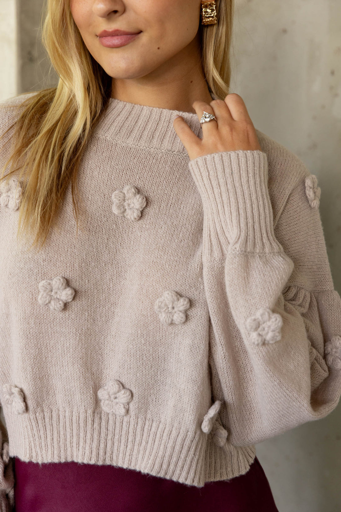 SALE - Rosie Floral Dot Sweater