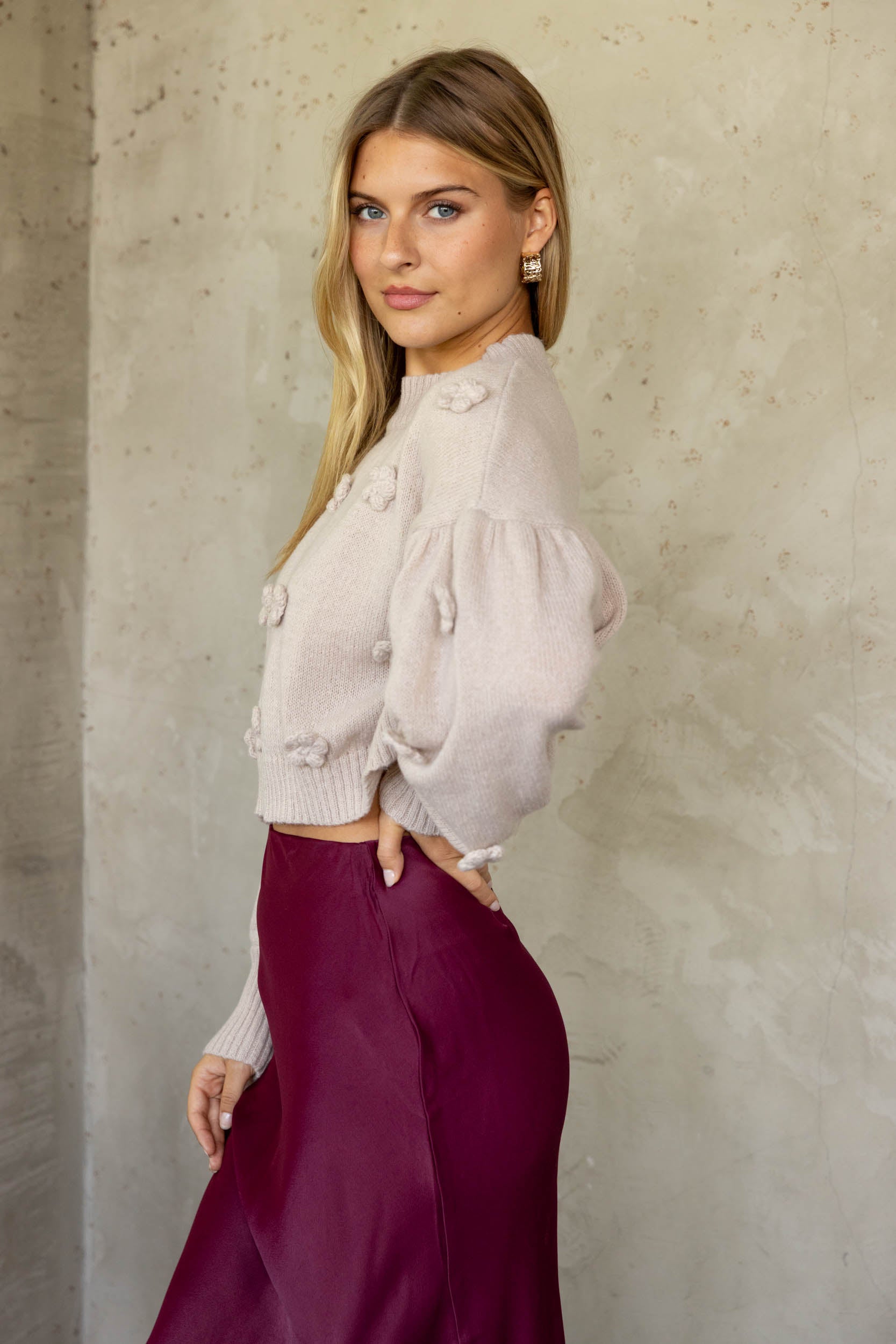 SALE - Rosie Floral Dot Sweater