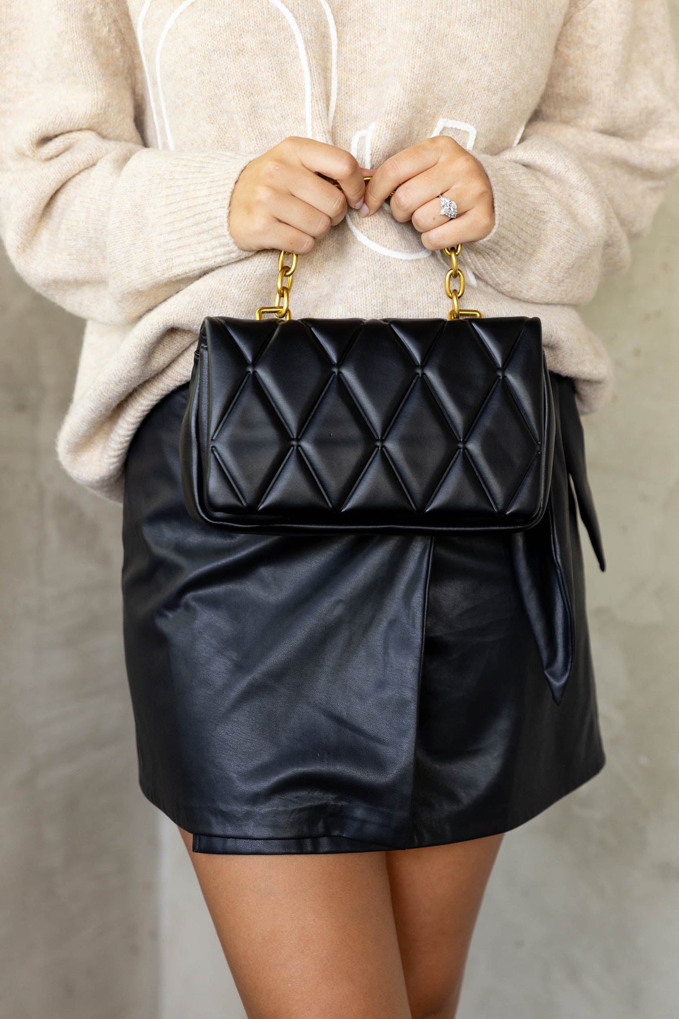 Elise Quilted Handbag
