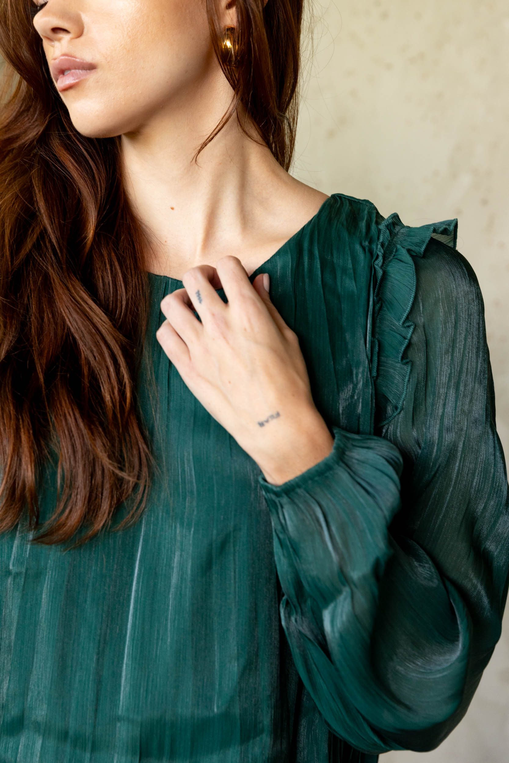 SALE - Sarah Pleated Mini Dress